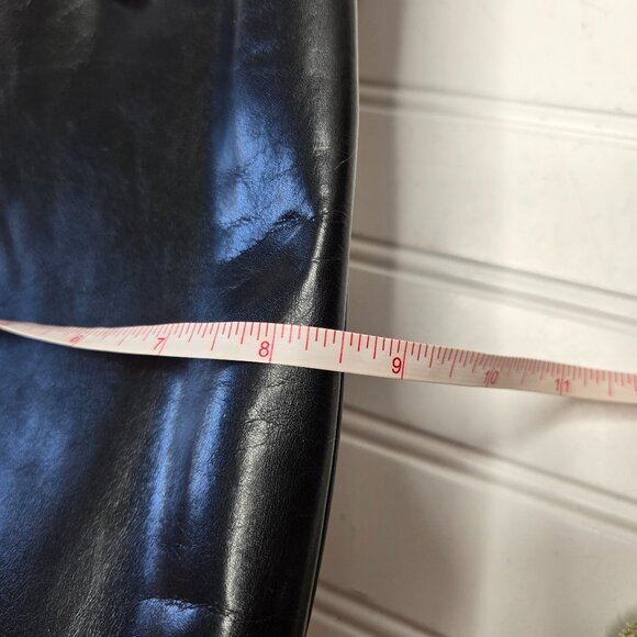 Vintage Charles Jourdan of Paris Brown Black Leather Envelope Shoulder Bag 15x9" - Picture 12 of 13